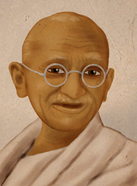 Gandhi og sjálfstæðisbarátta Indlands